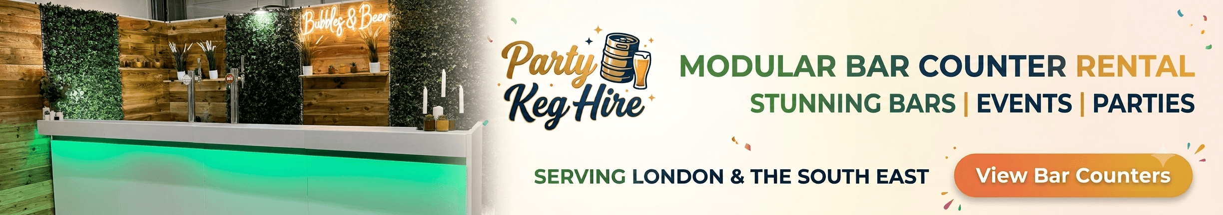 Party Keg Hire | Modular Bar Hire